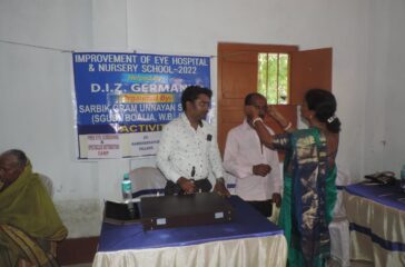 Free spectacles distribution and cataract screening camp with the help of DIZ, Germany in 2022