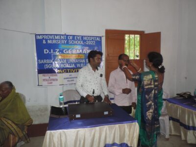 Free spectacles distribution and cataract screening camp with the help of DIZ, Germany in 2022