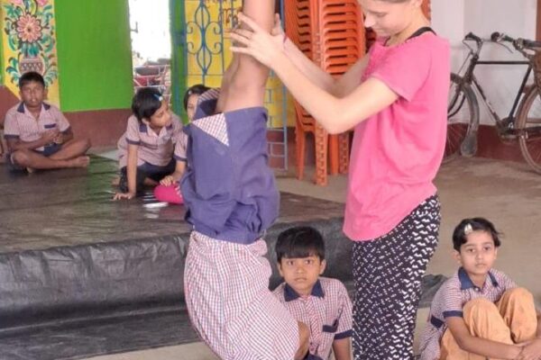 Yoga training by Germa Volunteer Mia